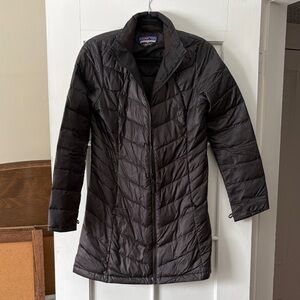 Patagonia Women's Long Black Puffer Coat